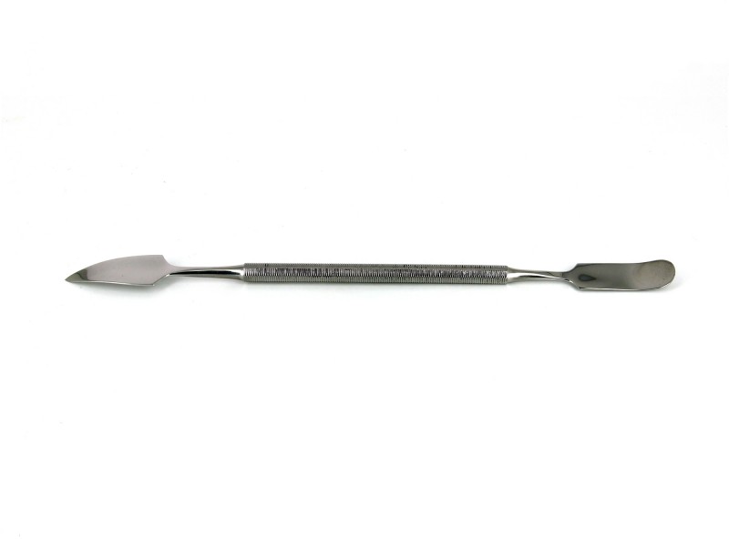 curved metal spatula