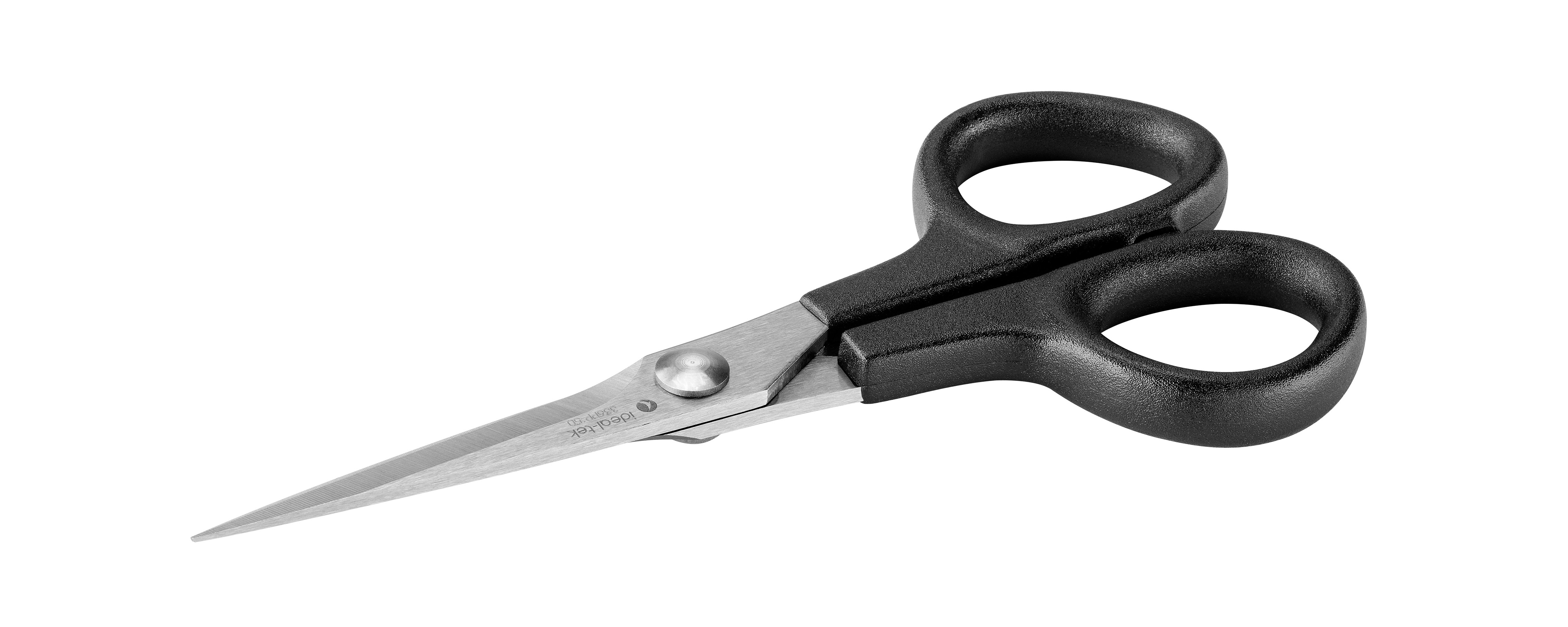 336PP-50.BK.IT, Ideal Tek Industrial Scissors, Pointed, Straight Blade  Stainless Steel 135mm
